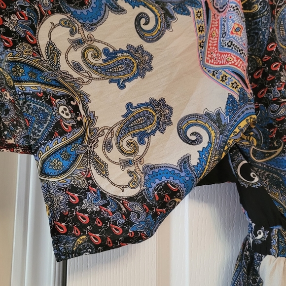 Kimono Style Playsuit W/Elastic Waist M/L - Picture 3 of 5